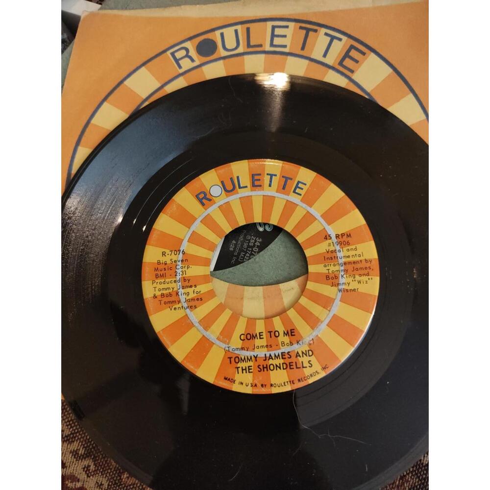Tommy James / Shondells - come to me -vinyl 45 Mint